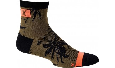 Cyklo ponožky Fox 4" Flexair Merino Sock Olive Green L/XL 